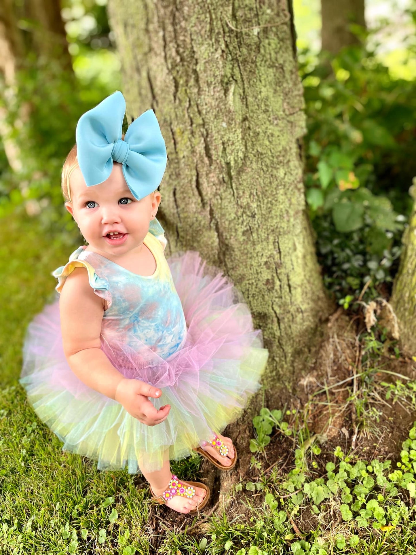 Bubble Bow: Maya Blue